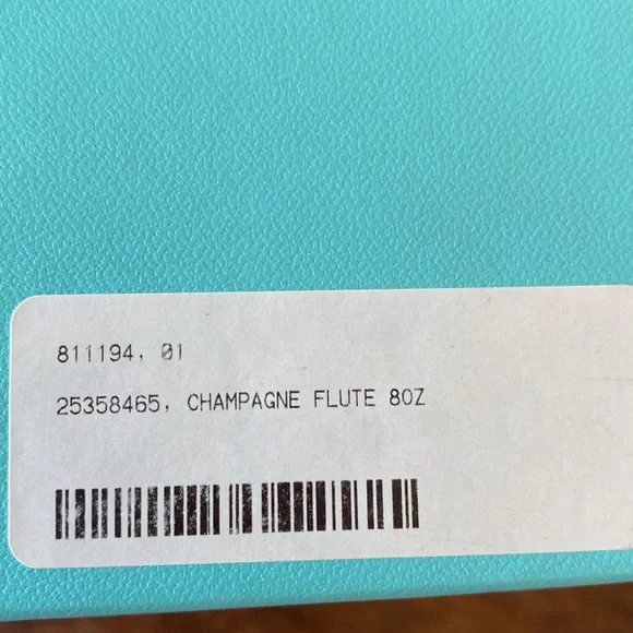 Tiffany & Co Champagne flutes two with box - Picture 10 of 10
